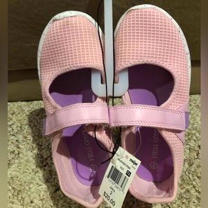 New! Falls Creek Pink Velcro Shoes